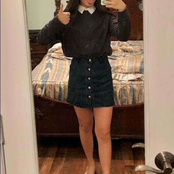 ‼️BUTTON UP DENIM SKIRT - Picture 5 of 5